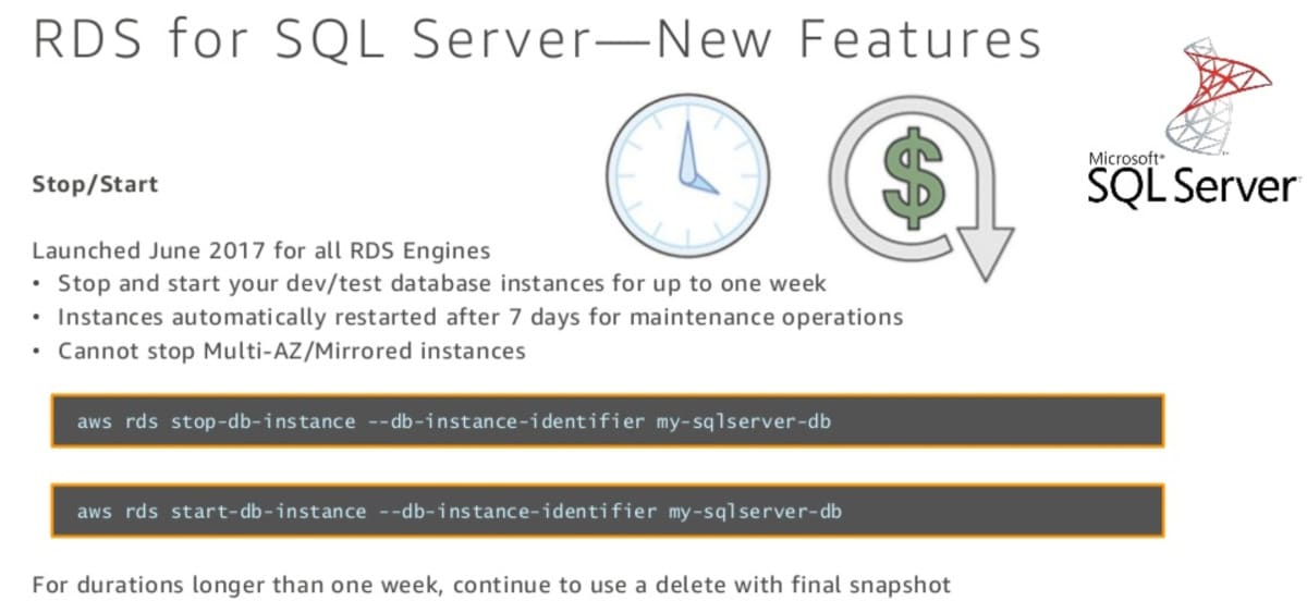 RDS for SQL Server License and High Availability 