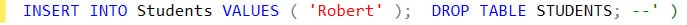 Code - insert values Robert