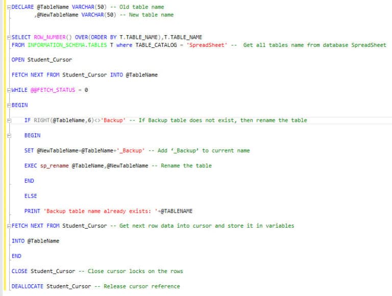 What is TSQL Cursor? [Comprehensive Guide]